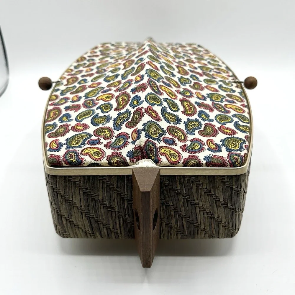 Vintage Salton Automatic Bun Warmer Paisley Cover Works Great USA WB-5